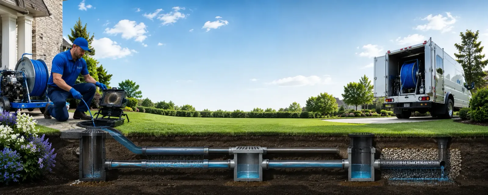 Outdoor drain cleaning information for Savoy, IL